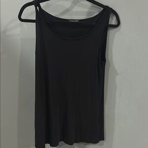 Eileen Fisher Black flowy silk Sleeveless Tank Top